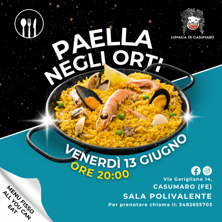 Paella negli orti